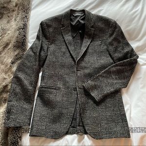 Houndstooth Plaid Blazer